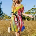 thumbnail image 2 of Franz Marc Abstract Flowers Sleeveless Dress summer clothes Elegant gown Cocktail of dresses luxury dress, 2 of 6