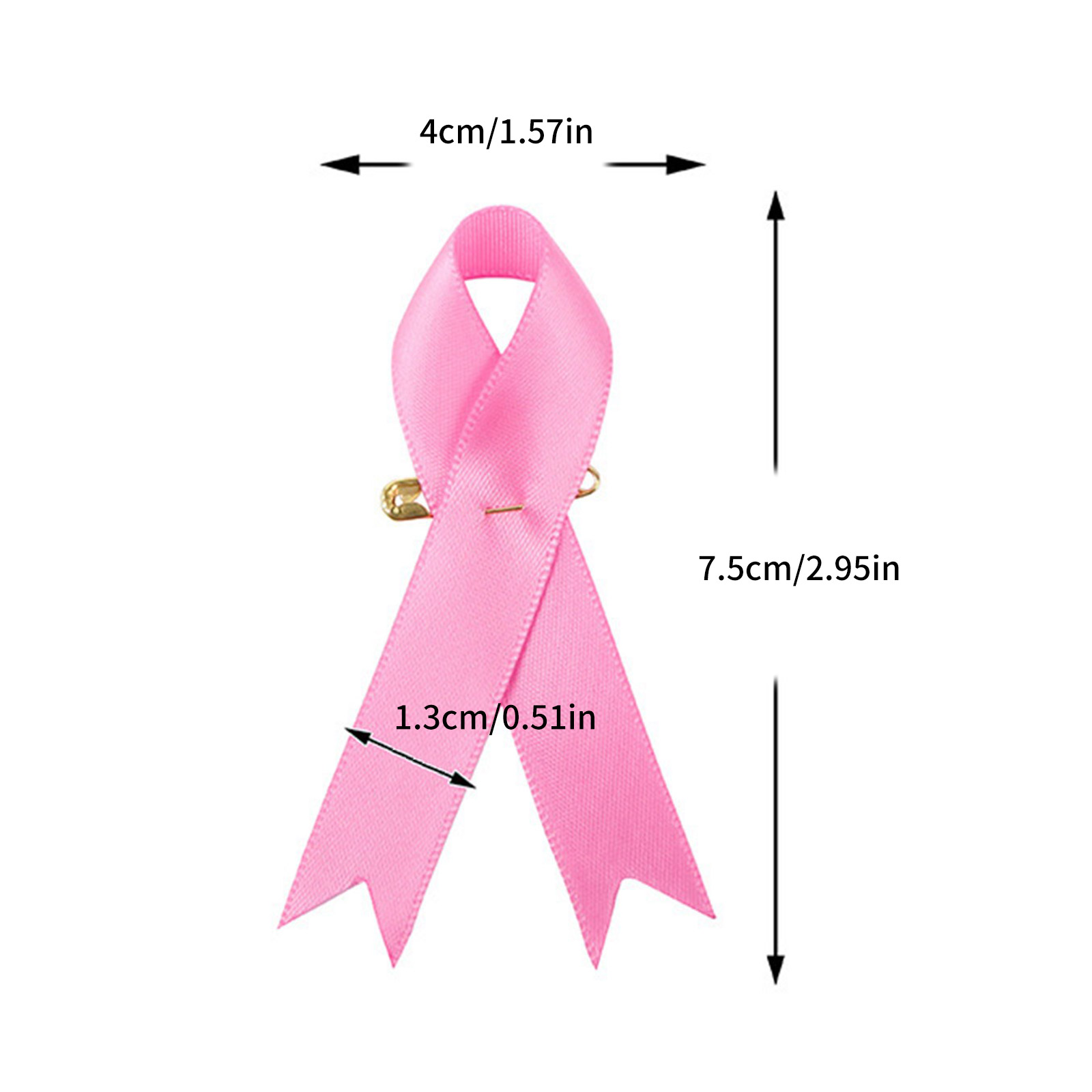 Pack of 200 Ribbon Brooches Fabric Ribbons Accessory with Safety Pins Silk Ribbons Lapel Pins Accessory for Men Women