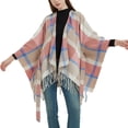 thumbnail image 4 of CEHVOM Châle de Mode pour Femmes Ceinture Confortable Hauts Amples Blouse Tricotée Assortie Liquidation, 4 of 6