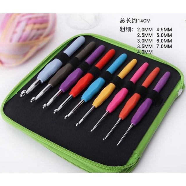 DIY Knitting Tool Set Hooked Crochet Storage Bag Tool Set DIY Woven Bag Sweater Yarn Anti Slip Crochet