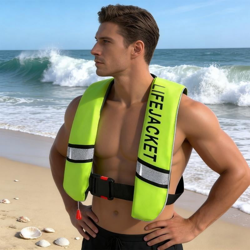 CEORPER Fashionable Inflatable Life Vest For Paddleboarding Comfortable Reflective