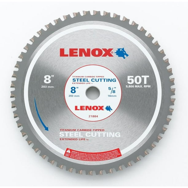 Lenox21884 8 In. (203 mm) 50 TPI Metal Cutting Circular Saw Blade