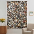 thumbnail image 2 of Colorful Stones Sheer Curtains 63 Inches Long, Farmhouse Stones Modern Art Light Filering Curtains, Breathable Simi Curtain Privacy Drapes for Living Room Bedroom Lightweight Window Treatment, 2 of 9