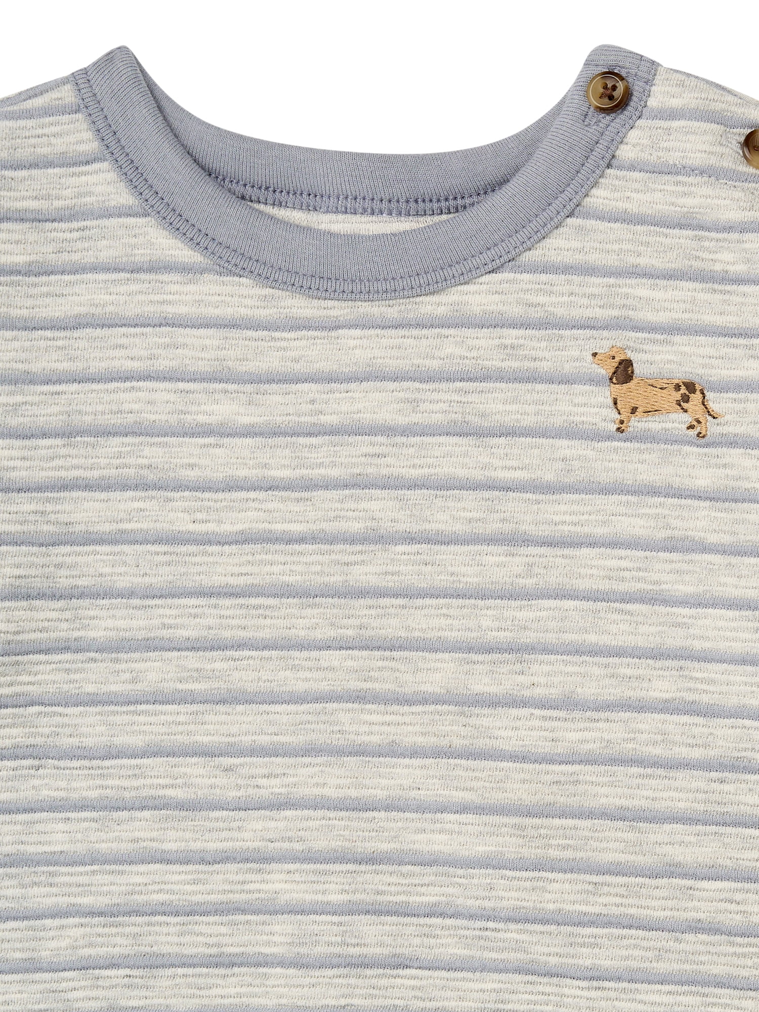 Modern Moments by Gerber Baby Boy Long Sleeve Top and Harem Pant Outfit Set, Sizes 0/3 Months - 24 Months
