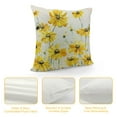 thumbnail image 4 of Creowell G Pillow Covers Beige Cosmos Flowers Bee It is So Good to Be Home Spring Pillows Decorative Throw Pillows Floral Pillowcase Summer Decorations Farmhouse Decor for Sofa，Multi-Size, 4 of 5