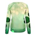 thumbnail image 6 of St Patrick's Day Sweatshirts, Women Long Sleeve Crew Neck Sweatshirt, Womens St. Patrick's Day Printed Sweatshirts Casual Raglan Long Sleeved Hooded Sweatshirt, 6 of 8