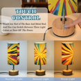 thumbnail image 3 of Touch Control Table Lamp with LED Bulb Bedside Lamp for Bedroom Living Room Yellow Fireworks Explosion, 3 of 8