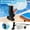 Black, variant on Portable Handheld Pool Vacuum Cleaner Kit with 5-Section Pole and Filter Bag, Heavy Duty Dirt Sweeper Maintenance Tool for Inflatable Spas and Hot Tubs