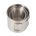 thumbnail image 2 of Copa de acero inoxidable Juego de tazas para acampar al aire libre de acero inoxidable 304 de 4 piezas, tazas portátiles para montañismo y trekking, accesorios para equipo de cocina y senderismo de vi Romacci Copa de acero inoxidable, 2 of 7
