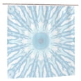 thumbnail image 2 of YFYANG Waterproof Bathroom Shower Curtain, Blue Snowflake Texture Shower Curtain Set with Hooks, Home Bathroom Tub Decor - 72 "x72", Plastic Hooks, 2 of 7