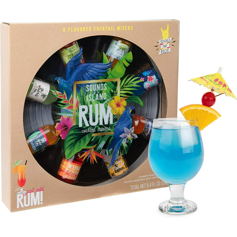 Thoughtfully Cocktails, Greatest Hits Cocktail Mixers for Rum Gift Set of 8 (Contains NO Alcohol) - Walmart.com