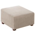 thumbnail image 1 of Flamingo P Housse Extensible pour Ottoman Carré Housses de Protection pour Meubles Tabouret de Rangement Pliant Protecteur de Meubles Housse Douce avec Fond Élastique - Sable, 1 of 4