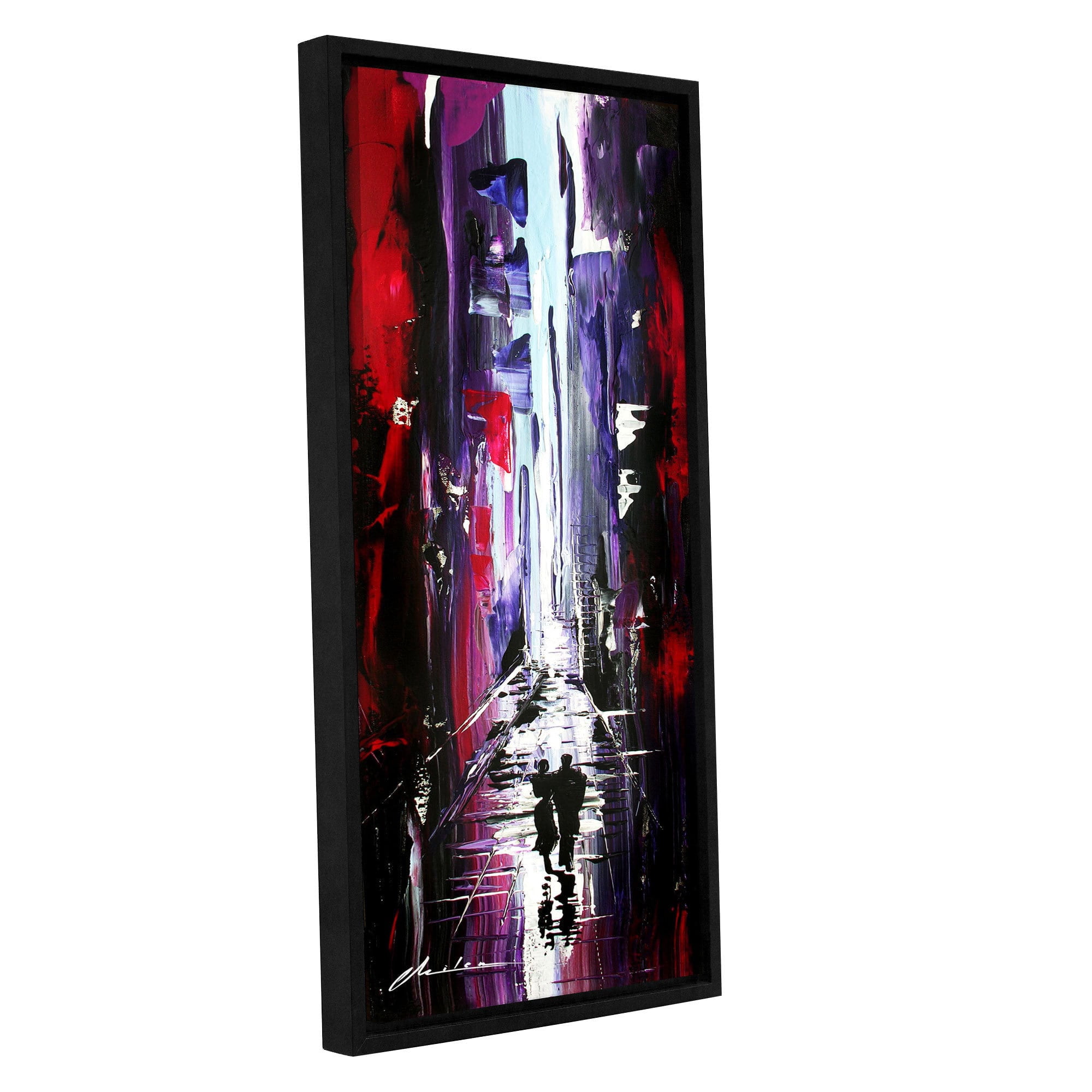 ArtWall Milen Tod "Allie" Gallery-wrapped Floater-framed Canvas