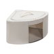 thumbnail image 2 of Caja de almacenamiento de esquina en forma de abanico de tela engrosada, organizador doméstico impermeable para ropa y edredones, gran capacidad, ventana transparente, asa portátil, diseño apilable, 2 of 6