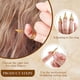 thumbnail image 4 of 10 Piezas Anillo de Metal para Separar el Cabello Herramientas para Separar y Recoger el Cabello Dedo de Uñas Retro con Peine de Acero Peine de Peinado Puntiagudo para Cosplay de Halloween, 4 of 5