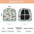 thumbnail image 3 of Pioneer Flower Floral Print Pattern Seat Covers for Dining Room Chairs Set Of 4,Stretch Printed Washable Chair Seat Cover with Elastic Ties and Button,Removable Waterproof Couch Cushion Covers, 3 of 6