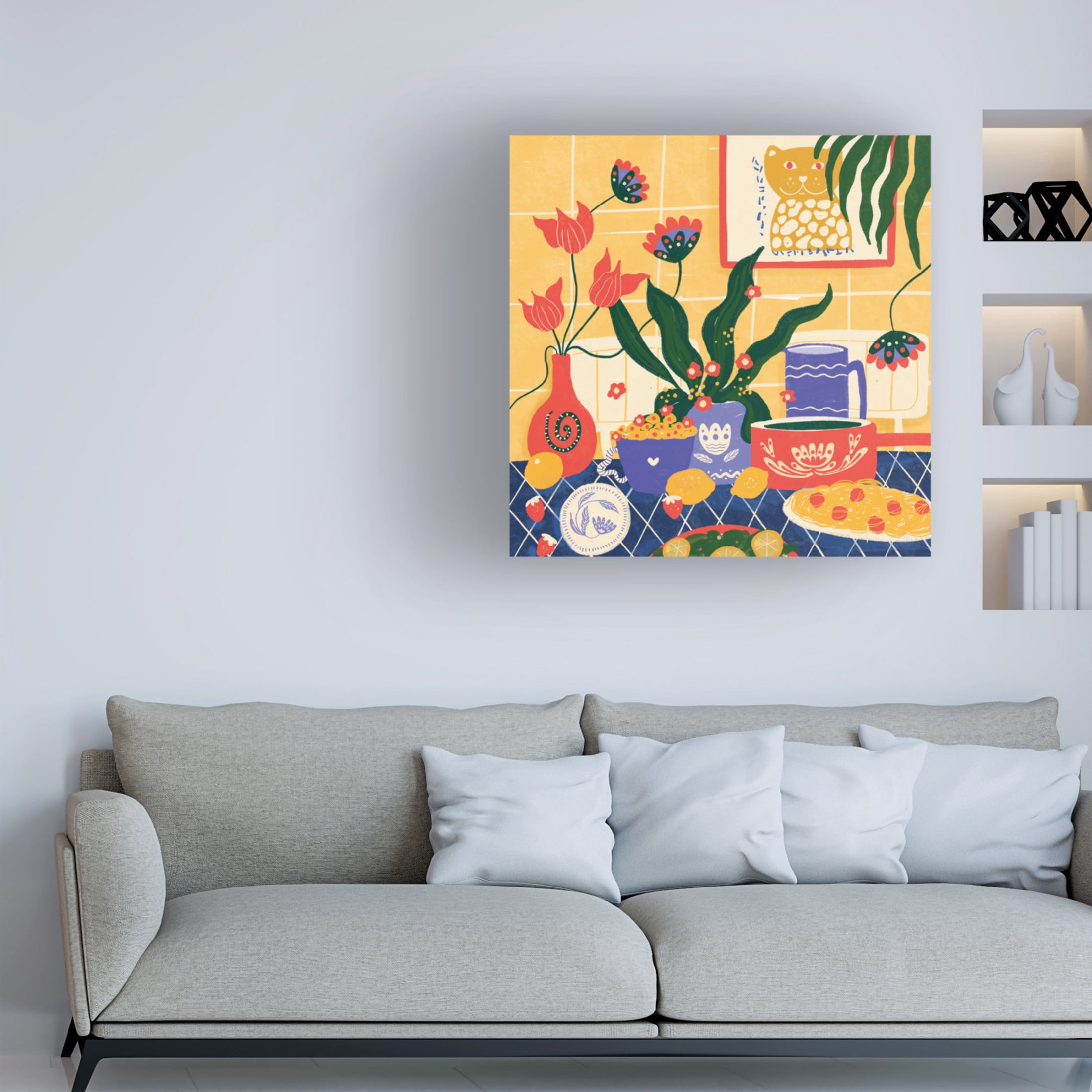 Trademark Fine Art Shriya Bhattacharya Summer Lunch Canvas Wall Art