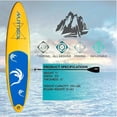 thumbnail image 2 of 11FT Inflatable Stand up Paddle Board Ultra-Thick Durable PVC w/Premium SUP Accessories & Carry Bag |upgraded paddle boards w/ 3 Fish Fin for Paddling |Up to 350LB, 2 of 6