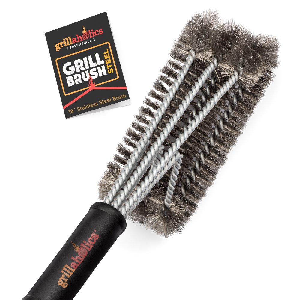 Grillaholics Essentials Stainless Steel Grill Brush