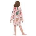 thumbnail image 7 of FORMRS Niños Bathrobe Unisex Hooded Robe Soft Plush Pajamas Sleepwear, Size 2-3T, Brown Christmas Cups, 7 of 7