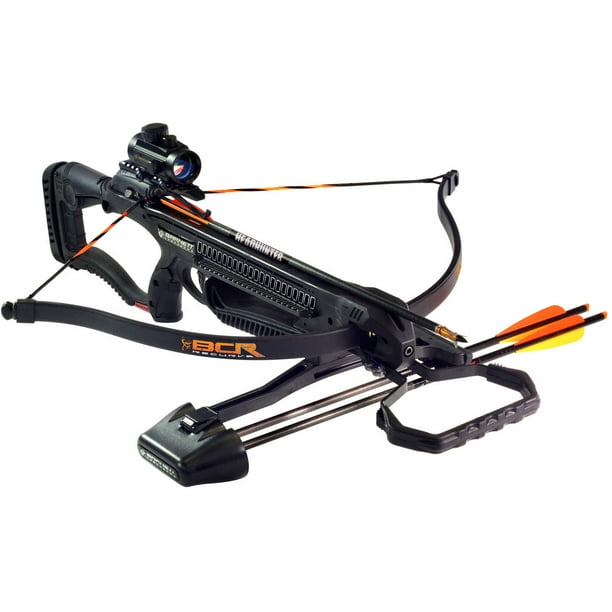 BCR Recurve Crossbow w/3 Headhunter Arrows & Quiver Walmart