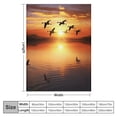 thumbnail image 4 of Fenyluxe Birds Sunset Water Print Throw Blanket for Bed, Couch, Car - Super Soft Blanket for Kids and Adults - All Seasons Blanket Gifts - Plush and Lightweight 40x50in, 4 of 6