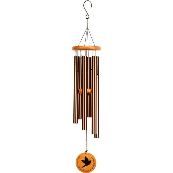 Panacea Products 80123 32 in. Symphony Memorial Wind Chime - Bronze - Case of 16