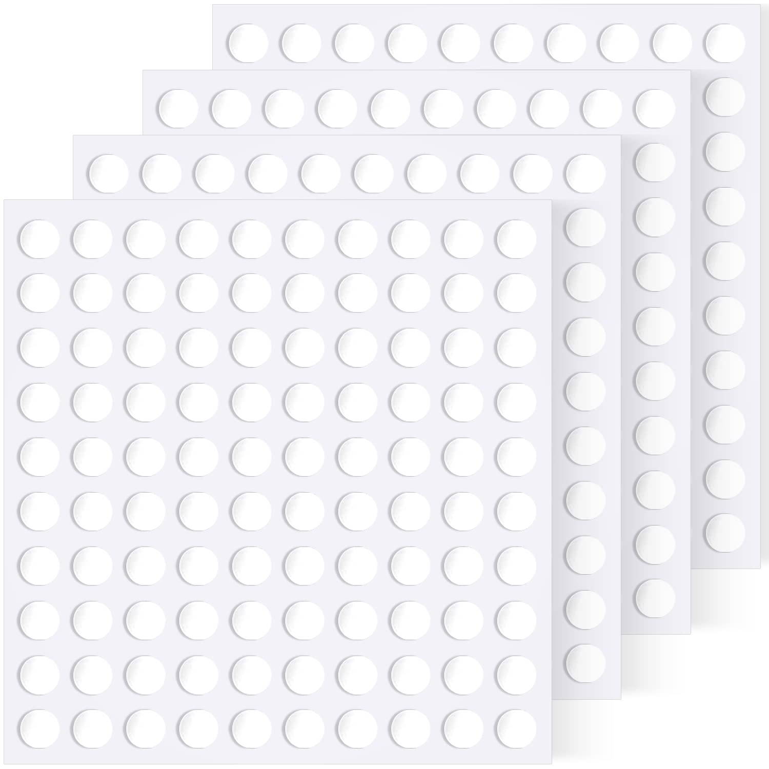 Sticky Dots, 400 6mm/0.24" Adhesive Tack, Double Sided Removable Clear