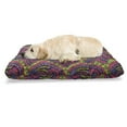 thumbnail image 1 of Traditional Pet Bed, Eastern Floral Vibrant Boho Paisley Mandala Iranian Folk Culture Pattern, Chew Resistant Pad for Dogs and Cats Cushion with Removable Cover, 24" x 39", Multicolor, by Ambesonne, 1 of 4