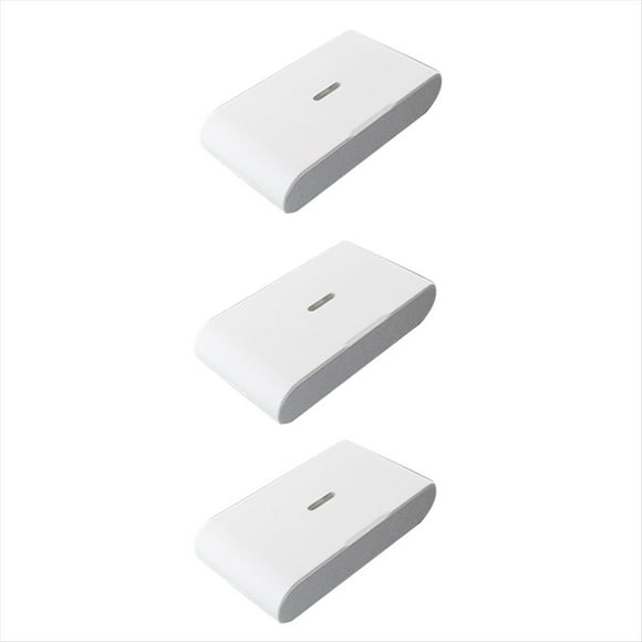 Detector de Rotura de Cristales por Vibración Inalámbrico de 3 Piezas de 433 MHz, Sensibilidad Ajustable, Compatible con para Sistemas de Alarma, Color .