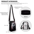 thumbnail image 6 of HELLHERO Wolf American Flag Pattern Shoulder Bag Lightweight Polyester Women 4.33x1.97x7.09 for Daily Use, 6 of 7
