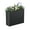 Black, variant on Bstjewey 24" Tall Metal Planter Box for Outdoor Plants, Large Rectangular All-Weather Raised Bed with Drainage Holes & Removable Shelf, Modern Decor for Trees, Flowers, Small Plants