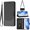 Black, variant on For Google Pixel 9 / 9 Pro Phone Case,Beehive Embossment Design,Anti-Scratch PU Leather Flip Foldable Kickstand,With Card Slots,Strap,Shoulder Strap,Shockproof Non-Slip Wallet Phone Case,Purple