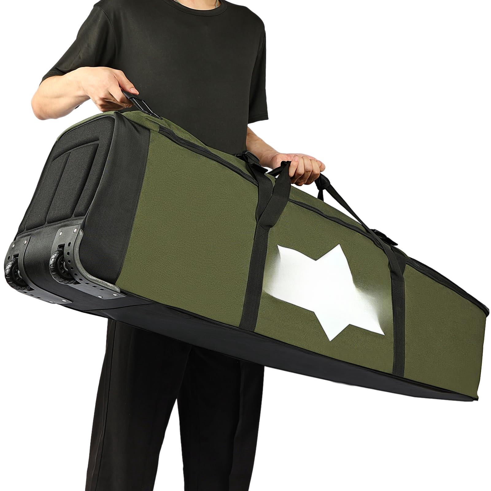 Golf Travel Bag  Full-open Protective & Wheeled Airline-approved Case For Clubs Cart&standbag Soft-sided Waterproof Cover Made Of Heavy Duty Oxford