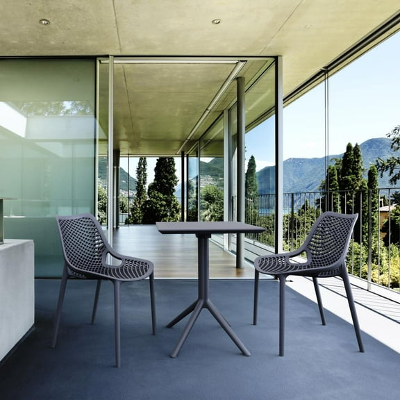 Compamia Air Bistro 3 Piece Set Dark Gray