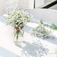 thumbnail image 4 of Ramo de flores falsas artificiales Gypsophila Flor a granel en blanco oso de fresa  Electrónica, 4 of 5