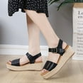 thumbnail image 4 of Summer Fashion Peep Toe Shoes of Women Wedge Platform Sandalias Women Plus Size Height Increase Casual Beach Ladies Sandals, 4 of 7