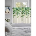 thumbnail image 3 of Country Leaves Bathroom Window Curtain, Spring Green Leaf Branches Vine Botanical Light Filtering Coffee Kitchen Curtains, Bedroom Living Room Curtains 2 Panel 84"x54", 3 of 6