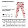 thumbnail image 6 of COEQINE Pink Heart Beige Girls Leggings Buttery Soft Yoga Pants Full Length High Waist Tummy Control for Jogging Running for 4-5 Years Kids Girls for Valentines Day, 6 of 7