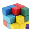 thumbnail image 4 of Cubo madera,Rompecabezas 3D cuadrado,Juguete educativo,Bloques apilables,Juguete de aprendizaje preescolar CUTICAT Cubo Soma de madera, 4 of 8