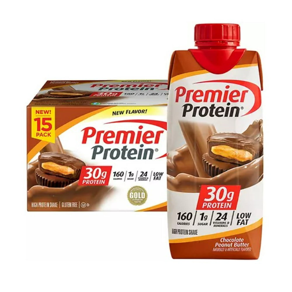 Premier Protein 30g High Protein Shake, Chocolate Peanut Butter (11 fl