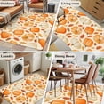 thumbnail image 5 of Area Rugs 2.7'x5', Fall Thanksgiving Carpet for Living Room Bedroom Dining Room, Orange White Pumpkin Falling Leaves Throw Kitchen Rugs Non Slip Washable Rectangle Indoor Outdoor Rugs, 5 of 8