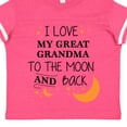 thumbnail image 4 of Inktastic I Love My Great Grandma to the Moon and Back Boys or Girls Toddler T-Shirt, 4 of 5