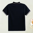 thumbnail image 4 of LRen Kids T Shirts for Boys Size 5-6 Button-Down Collar School Uniform Shirt Short Sleeve T-Shirts Boys Comfortable & Soft Shirts Boy's Button Down Party Gift Summer Tee Tops, 4 of 4