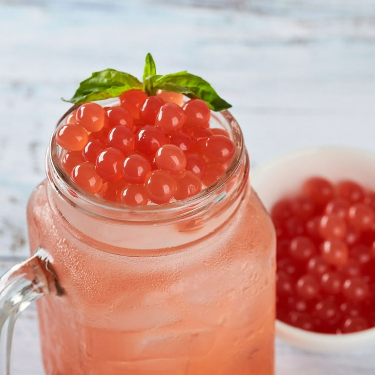 Bolle STRAWBERRY Popping Boba Pearls 33.5 Oz. (2 lbs. 1 oz