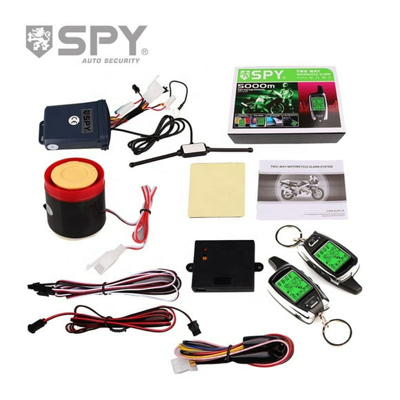 The LCD liquid crystal display of the bidirectional motorcycle anti-theft device alarms and starts remotely