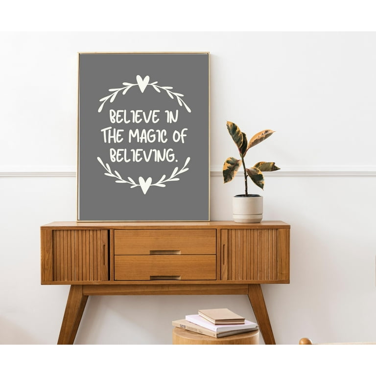 Magic Quotes, Quotes About Life, Brainy Quote, Love Yourself, Living Room  Decor, Bedroom Decor, Large Wall Decor, Inspirational Quote Print 