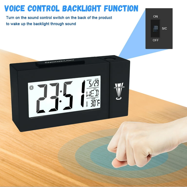 Giugt Projection Alarm Clock On Ceiling