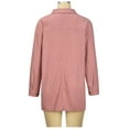 thumbnail image 6 of Turilly Womens Jackets Ladies Women's Lapel Solid Color Pocket Button Coat Recreational Long Sleeve Cardigan Tops, 6 of 9