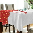 thumbnail image 3 of Coolnut Tablecloth 60" x 120" Strawberry Jam Rectangle Table Cloth Stain-Resistant Dining Table Cover for Home Dinner Party House Decor, 3 of 7